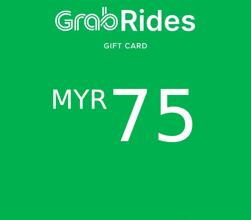 Grab Rides Gift Card MY 75 MYR