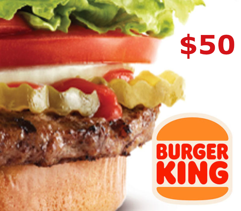 Burger King Gift Card US 75 USD