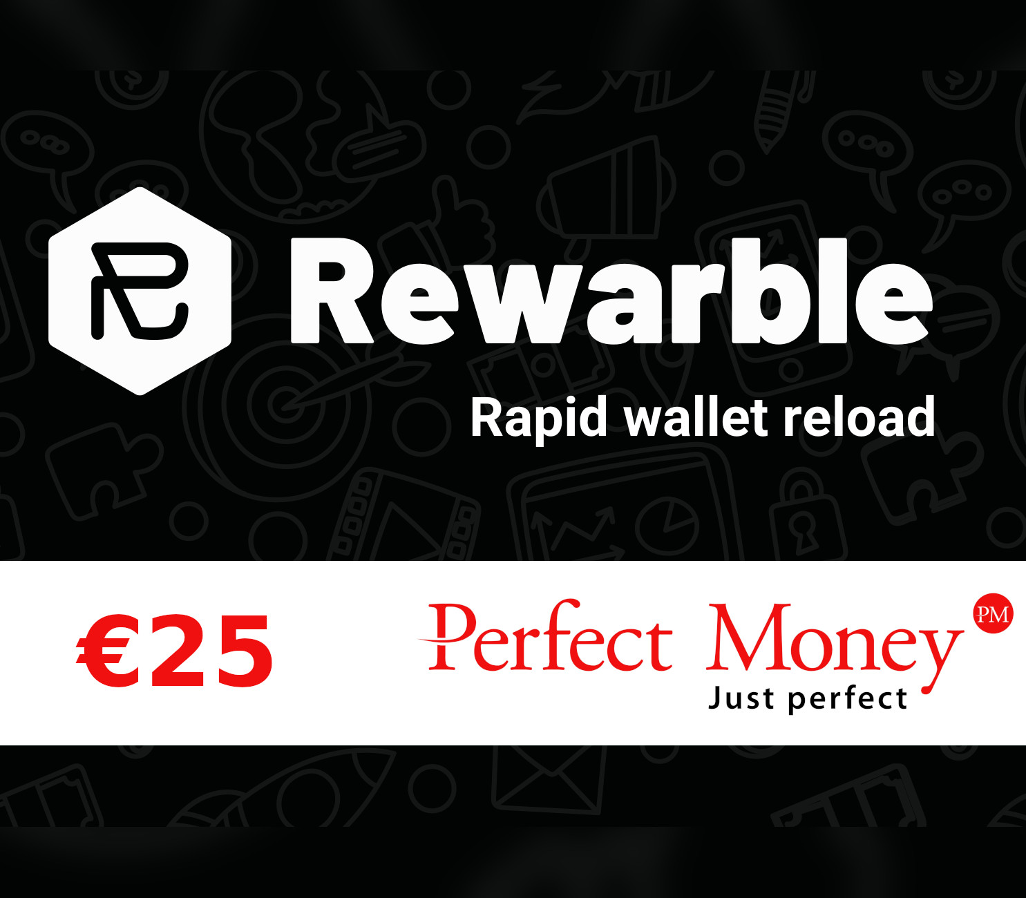 Rewarble Perfect Money Gift Card 25 EUR