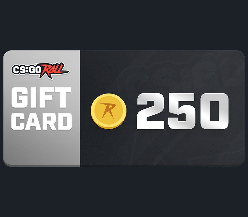CSGORoll Gift Card 250 Coins Rest of the world (RoW) - custom