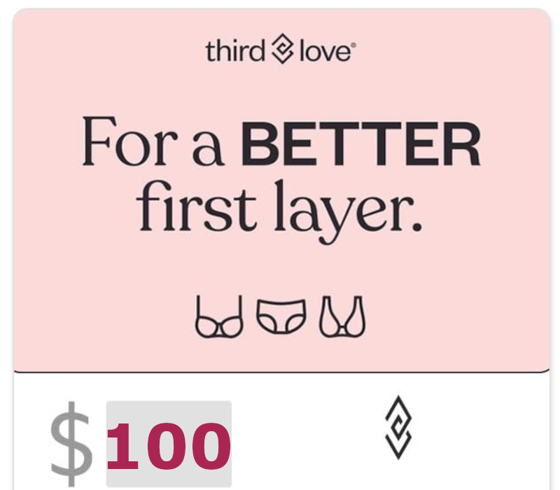 ThirdLove Gift Card US 50 USD